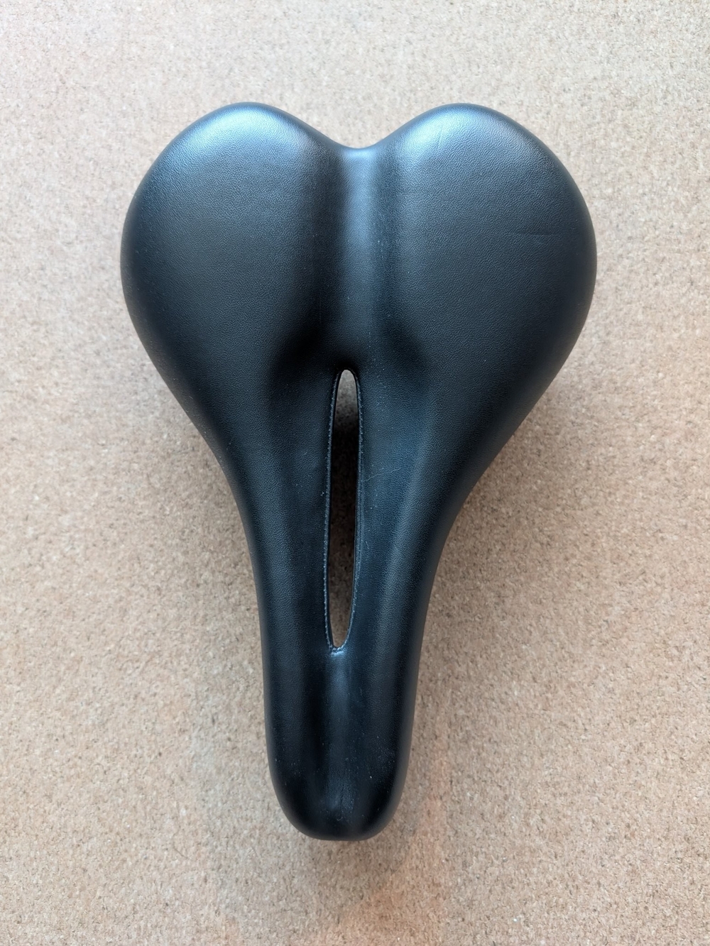 Black Slide On Saddle with Center Cutout